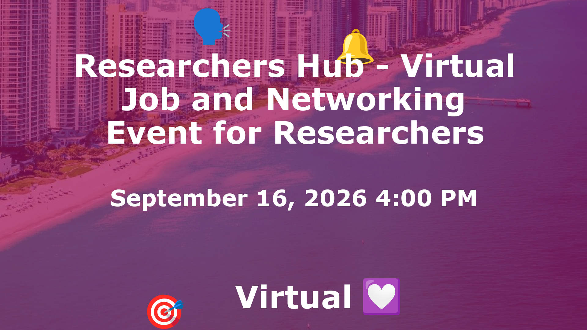 Researchers Hub - Virtual Job and Networking Event for Researchers event image
